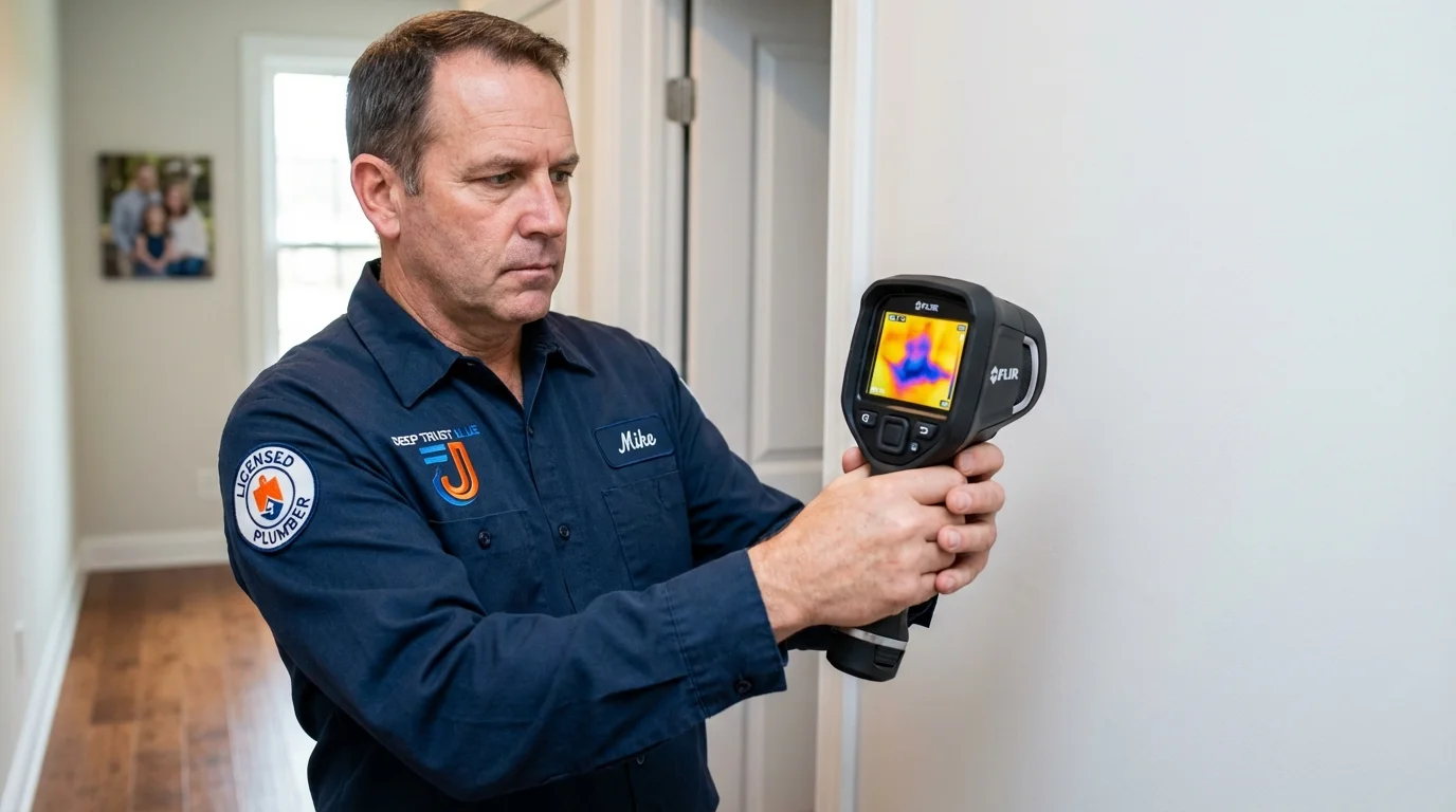 Thermal imaging leak detection by Johns Plumbing LLC in Everett